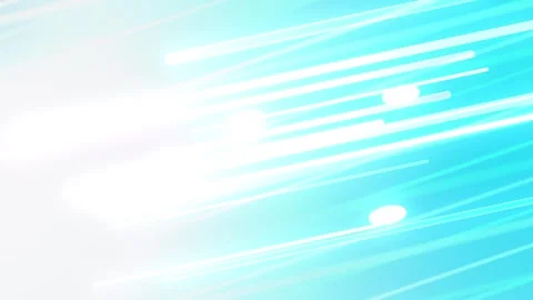 Bright cyan gradient with glowing diagonal light streaks, Seamless Loop Stock Footage 341858407