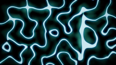 Bright Cyan Plasma Patterns Simulate Complex Neural Circuits And Electrical Vídeos de archivo 333795057