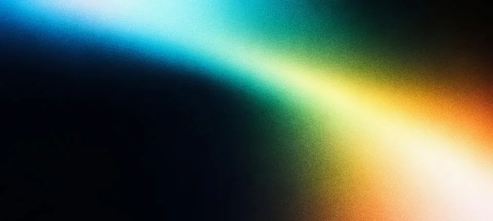 Bright cyan to yellow light gradient on grainy texture 스톡 일러스트