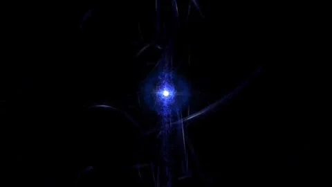 Bright Dark Blue Hypnotic Flowers Tunnel Motion Background Stock Footage 276709147