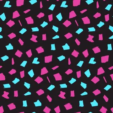 Bright dark pattern with pink and blue blotches Stock Illustration
