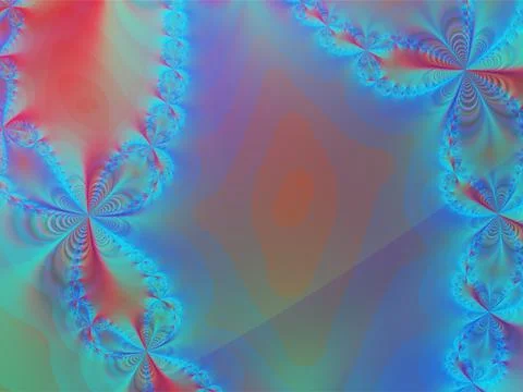 Bright decorative blue-red pattern, abstract background, design Stock Illustration
