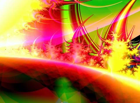 Bright decorative blue-red pattern, abstract background, design Stock Illustration