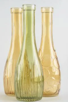 Bright decorative bottles Stock Photos