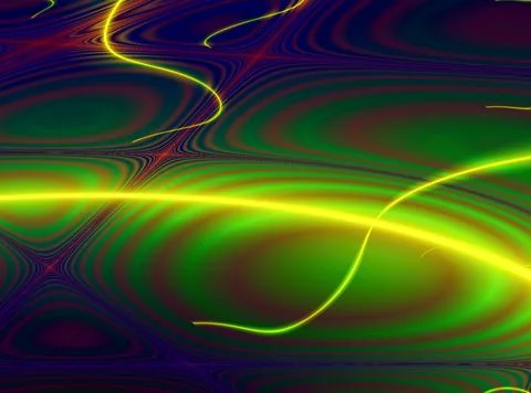 Bright decorative yellow-green pattern, abstract background, design Stock Illustration