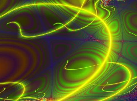 Bright decorative yellow-green pattern, abstract background, design Stock Illustration