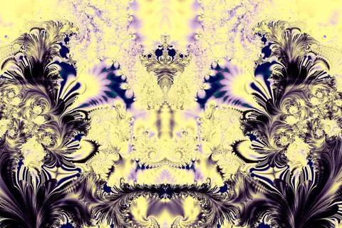 Bright decorative yellow-purple pattern, abstract background Stock-Illustration