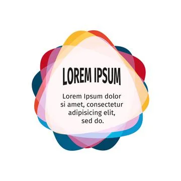 Bright design elements for the abstract colorful background. Color triangular イラスト素材