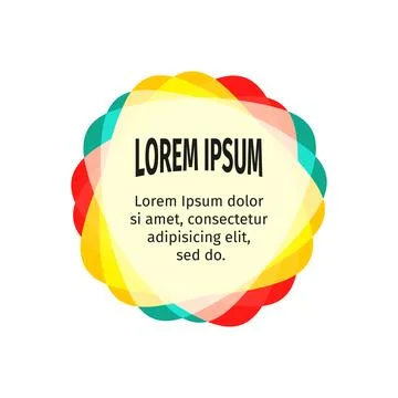 Bright design elements for the abstract colorful background. Color triangular Stock Illustration