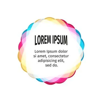Bright design elements for the abstract colorful background. Color triangular Stock Illustration
