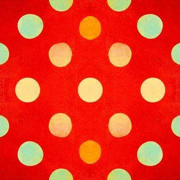 Bright design of polka dot circles in a seamless pattern 스톡 일러스트