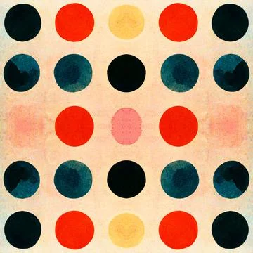 Bright design of polka dot circles in a seamless pattern Stock Illustration