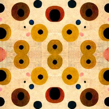 Bright design of polka dot circles in a seamless pattern Stock Illustration