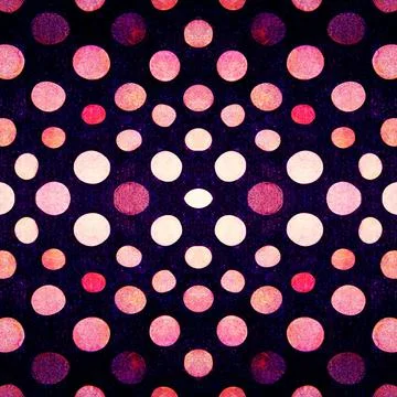 Bright design of polka dot circles in a seamless pattern Stock Illustration