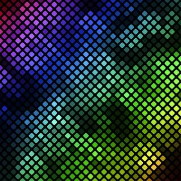 Bright diagonal mosaic in bokeh effect Stock Illustration
