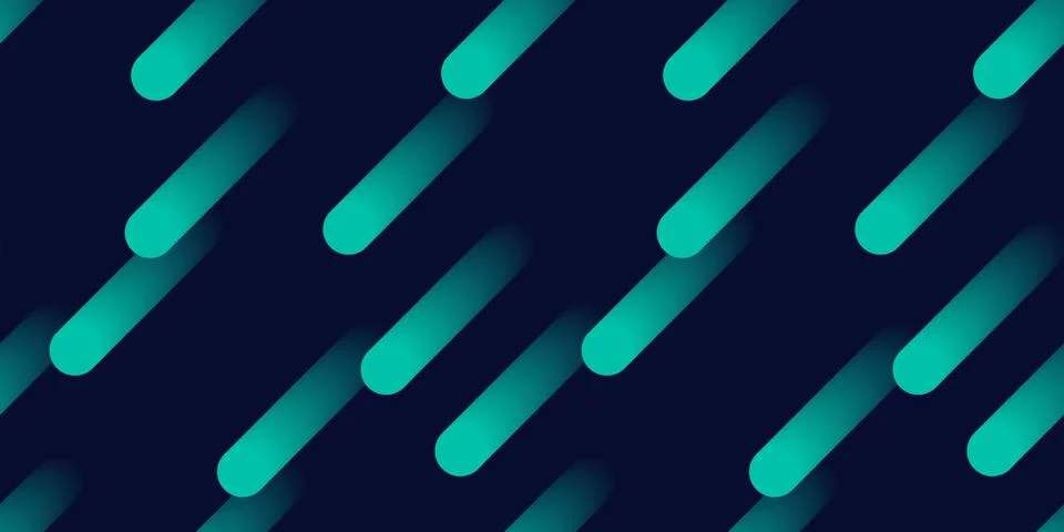 Bright diagonal stripes geometric pattern with 3D gradient shapes. Dark retro Illustrazione stock