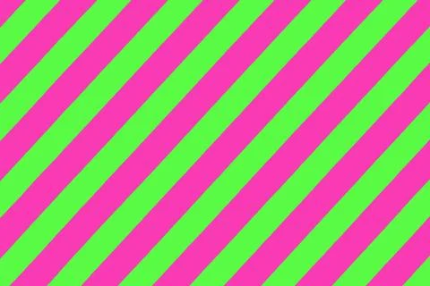 Bright Diagonal Stripes Pattern in Pink and Green Stock Illustration