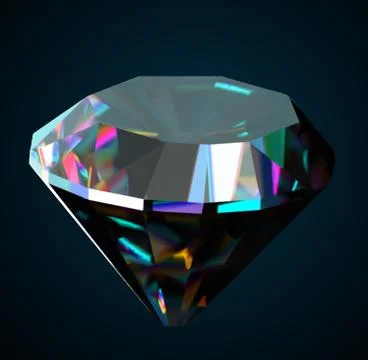 Bright diamond on black background. Vector Illustrazione stock