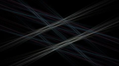 Bright digital 3D render of fractal lines and shapes Stock Illustration