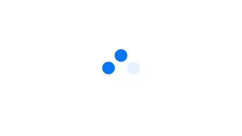 Bright digital spheres design of simple category notification icon on white bg Stock Footage 340910954