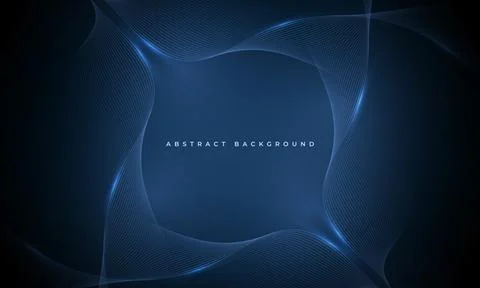 Bright digital web showcasing glowing wave structures and layered depths Illustrazione stock