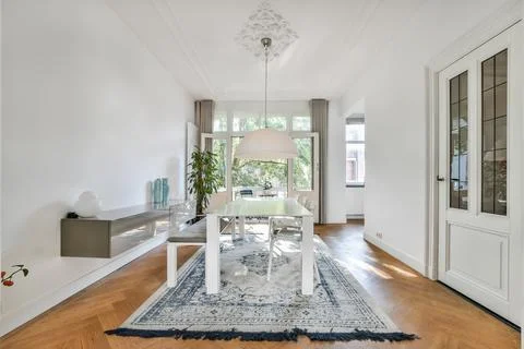 Bright dining room Stock Photos