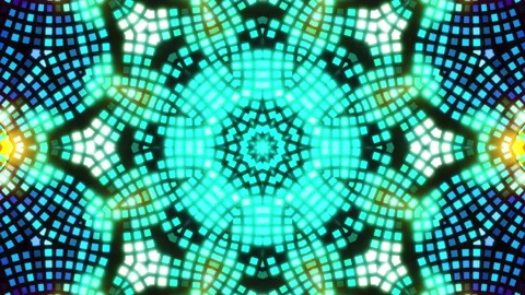 A bright disco ball with multicolored reflections on the wall. Infinitely looped Stock Footage 197435951