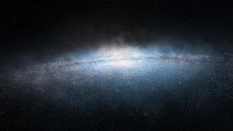 Bright disk galaxy Foto stock