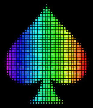 Bright Dot Peaks Suit Icon Stock Illustration