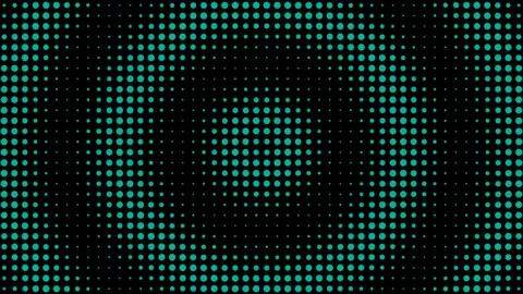 Bright dots create a pattern on a dark background Stock Footage 337967882