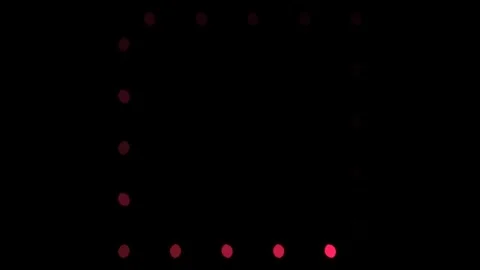 Bright dots move in a rhythmic pattern creating a visual Stock Footage 339290849