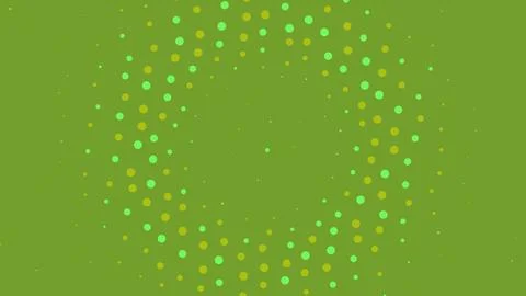 Bright dots pattern on green background 스톡 일러스트