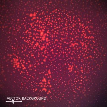 Bright Dotted Background Vector. Geometric Flash. Glowing Red Backdrop Halftone Illustrazione stock