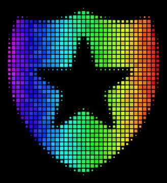 Bright Dotted Guard Icon Stockillustratie