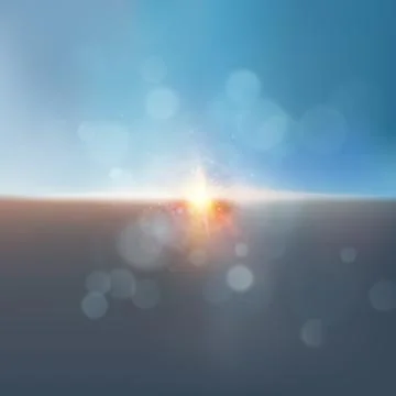 Bright dramatic sky and dark ground. EPS 10 vector 스톡 일러스트