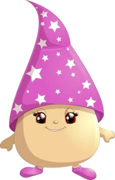 Bright dwarf on a white background Stock Illustration