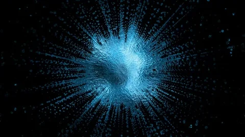 A bright dynamic blurry creative abstract spot of complex shape gathered from Stock Footage 90446012