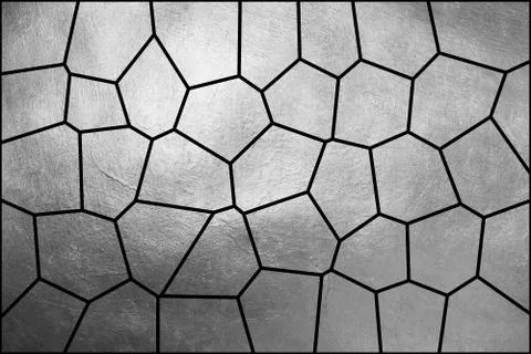 Bright dynamic shinning silver texture mosaic pattern, creative abstract Stock Illustration