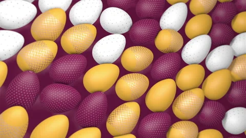 Bright easter card with animated eggs. 스톡 동영상 150609499