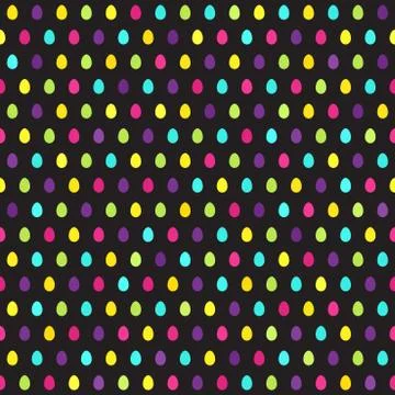 Bright egg pattern. Seamless vector Stock Illustration