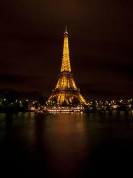 Bright eiffel tower Stock Photos