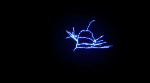 Bright electrical flashes (high definition, seamless loop) Stock Footage 24613527