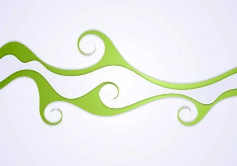 Bright elegant swirl wavy pattern Bright elegant swirl wavy pattern. Vecto... Stock Photos