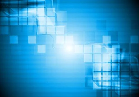 Bright elegant vector design Abstract blue hi-tech background. Vector desi... 库存照片