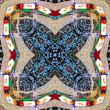 Bright element of seamless pattern, tile, handkerchief, kaleidoscope from the Stock Photos
