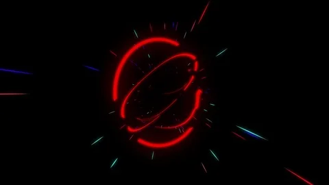 Bright Emerging Orbits Stock Footage 72453216