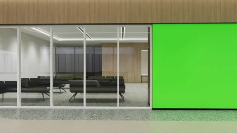 Bright Empty Hospital Corridor Video Moving Slow Down Medical Hallway  Mockup Stock Footage 341602652