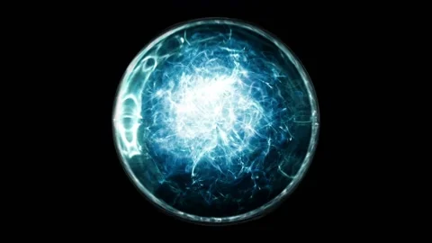 Bright energy source, core fusion generate power, alien object radiation 스톡 동영상 198318531