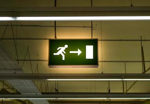 Bright exit table Stock Photos