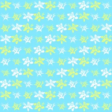 Bright exotic flower pattern Stock Illustration